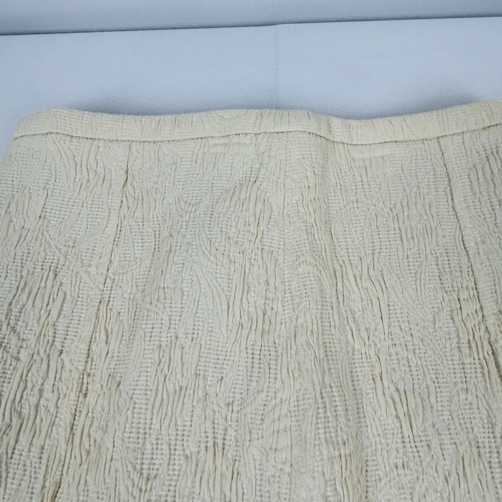 Yoana Baraschi Jacket & Skirt Set Women's XS Designer Ivory Knit 99% Cotton - Picture 15 of 16